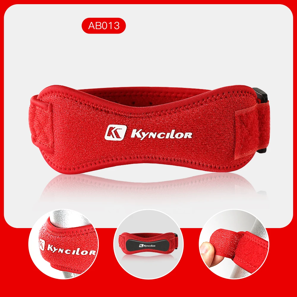 Patella Knee Strap – Adjustable Silicone Kneecap Support Band - texture detail