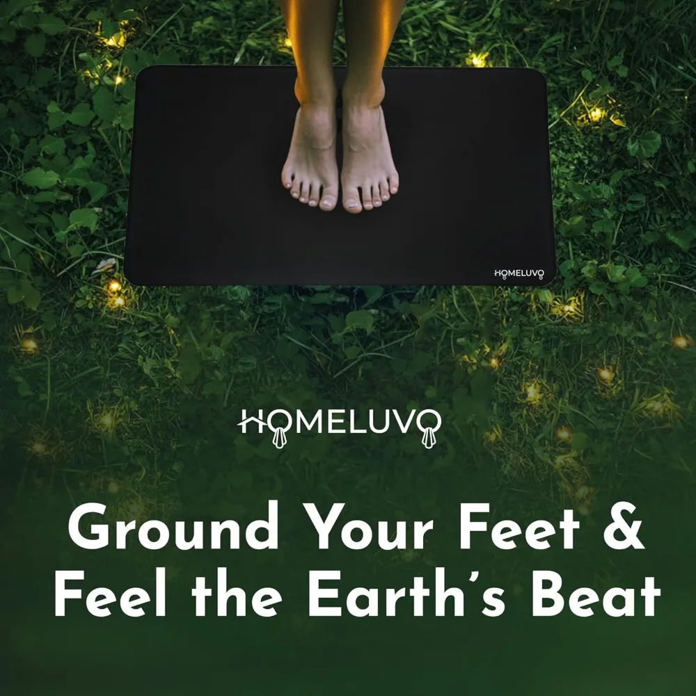 Grounding Mat 16" x 27" – Conductive Earthing Pad for Desk, Bed, Yoga & Feet - close-up detail