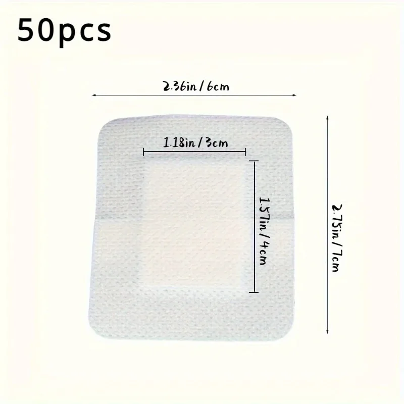 Adhesive Bandages 50-Pack – Non-Woven, Easy-Tear Wound Dressings - alternate view