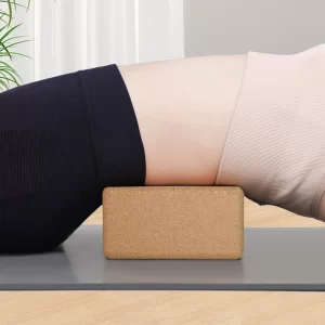 Cork Yoga Block 9x6x3" – Natural Non-Slip Brick for Stretching & Support