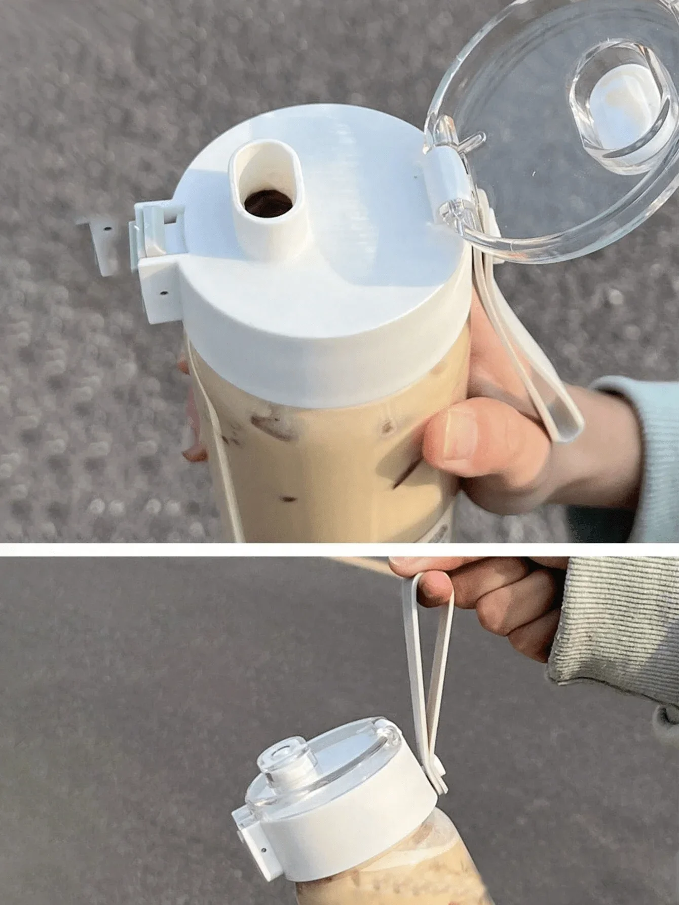 Transparent Water Bottle – Portable Sports Bottle, 0.35L–0.8L - alternate view