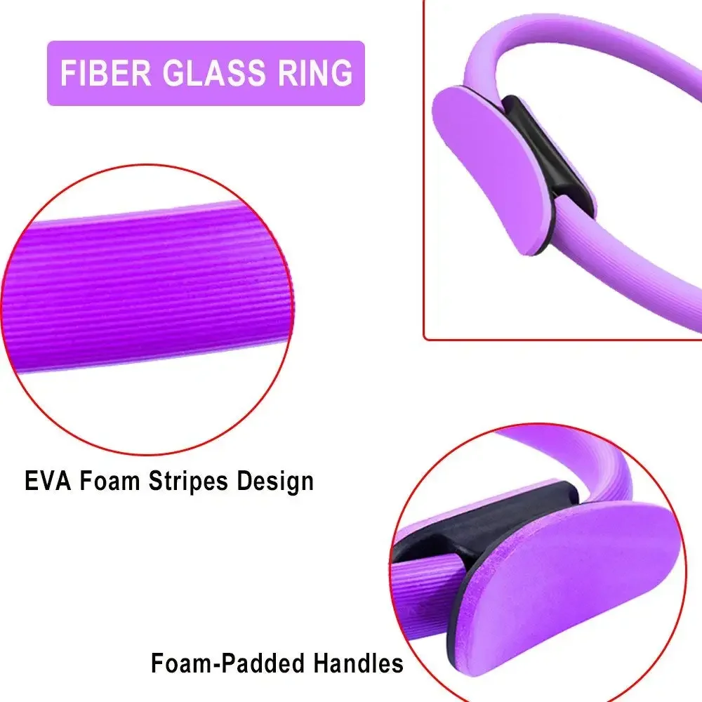 Pilates Ring – Yoga Fitness Circle for Inner Thigh, Core & Glute Training - size and dimensions