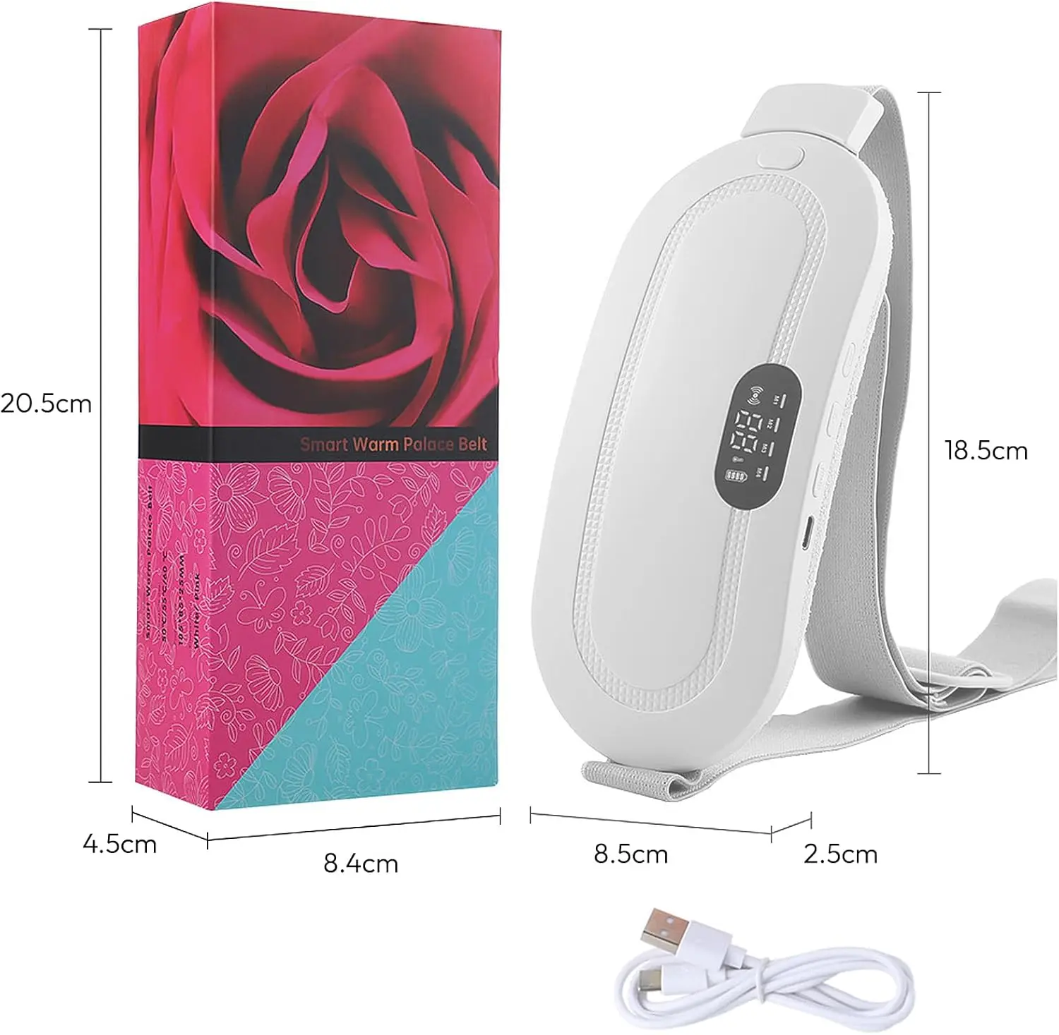 Cordless Heating Pad for Period Cramps – 5000mAh, 3 Heat Levels - detail view