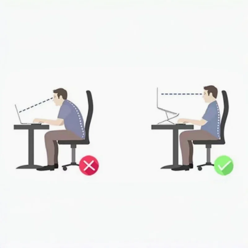 Adjustable Laptop Stand – Foldable, 10 Height Settings for Neck & Posture - close-up detail