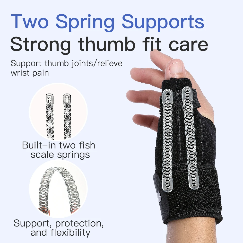 Wrist & Thumb Support Brace – Flexible Splint for De Quervain's & Sprains - alternate view