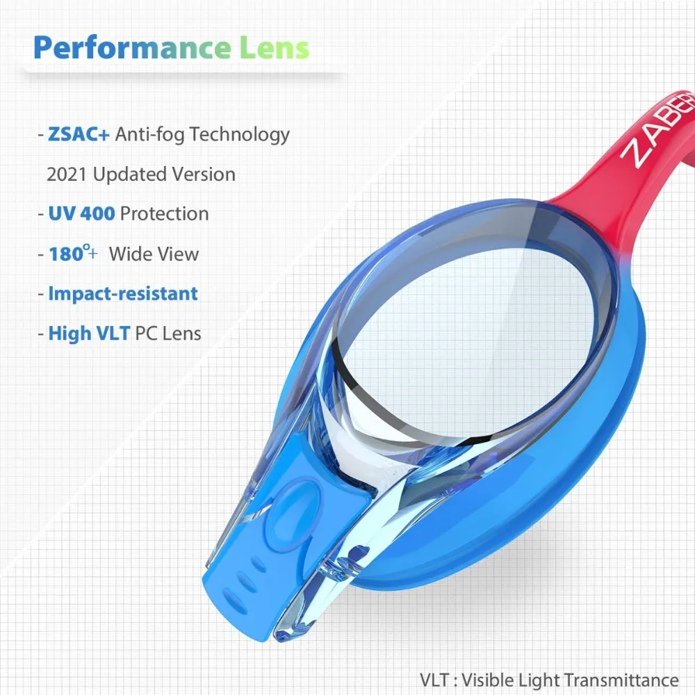Kids Swim Goggles Ages 3–10 – Anti-Fog, 100% UV Protection, Travel Case - alternate view
