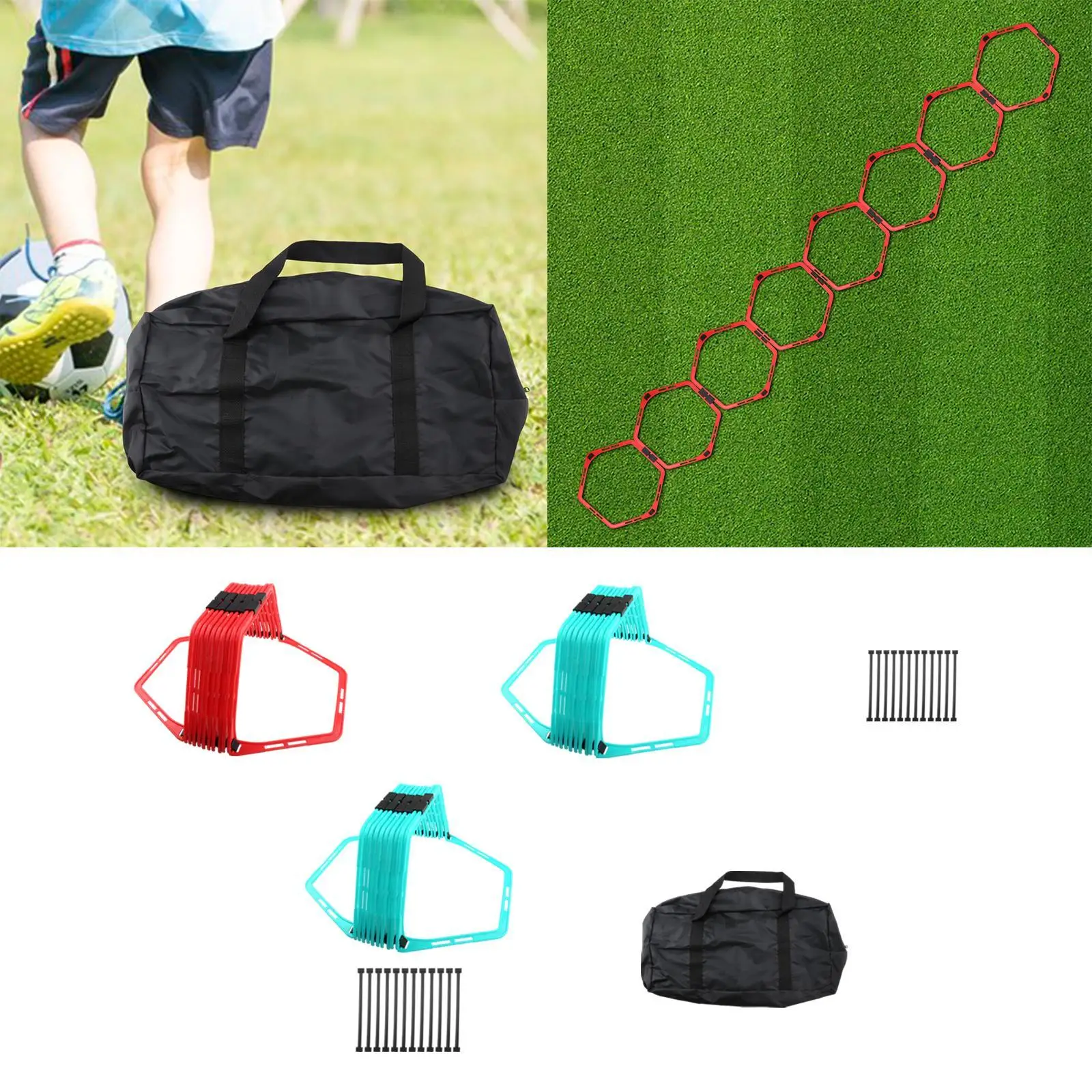 Soccer Agility Ladder Speed Multifunction Training Equipment for Kids Adults Outdoor - alternate view
