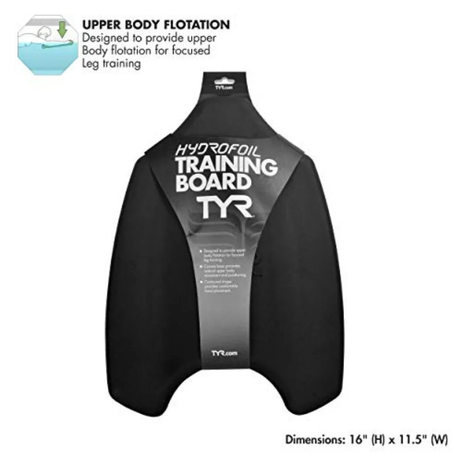 Hydrofoil Swim Kickboard – 3D Freestyle Technique & Body Position Trainer - size and dimensions