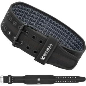 Hybrid Weight Lifting Belt – Prong Buckle, Neoprene Lined, Tapered Powerlifting