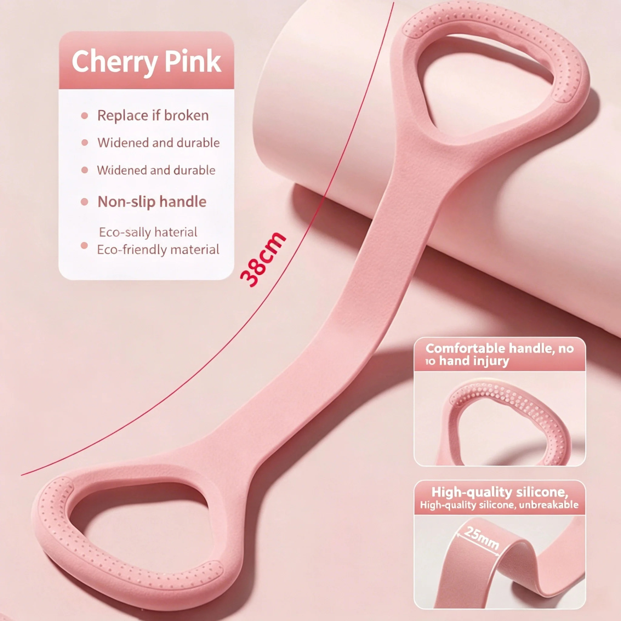 Figure 8 Resistance Band with Handles Elastic Workout for Arm Back - side view