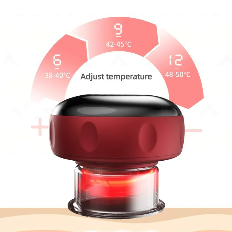 Electric Cupping & Gua Sha Device – Vacuum Suction with Heat Therapy - in use
