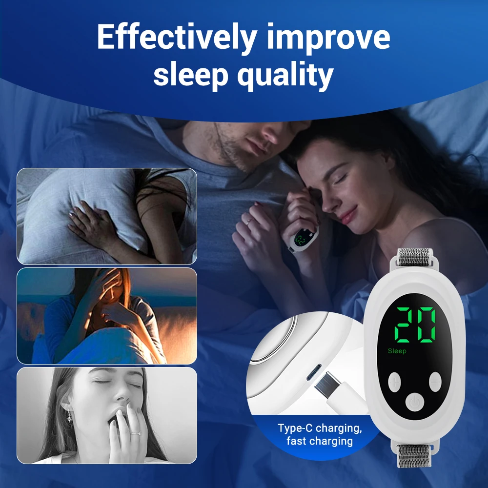 Microcurrent Sleep Aid Device – 20 Intensity Levels, Handheld Wind-Down - alternate view