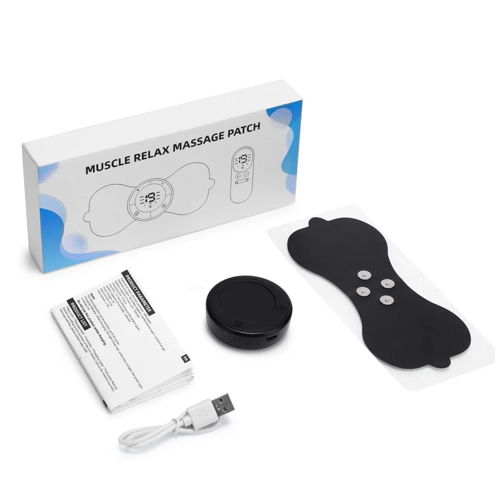 Wireless Heating Muscle Stimulator Electric Cervical Neck Massager Low Frequency 6 - side view