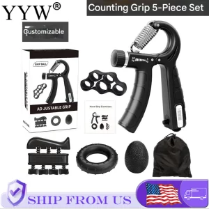 Heavy Duty Hand Gripper 5–60kg – Adjustable R-Shape Grip Trainer