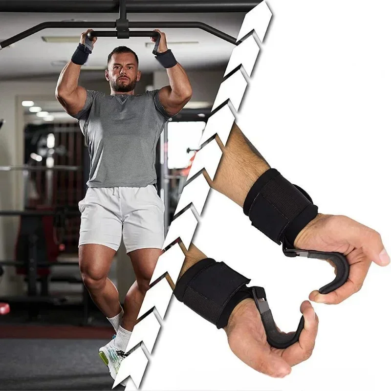 Weight Lifting Hooks – Non-Slip Padded Deadlift & Pull-Up Grip Straps - size and dimensions