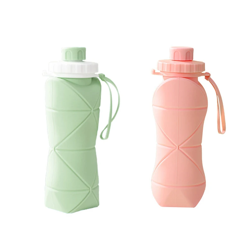 Collapsible Silicone Water Bottle – Foldable Flask for Hiking & Travel - view 11