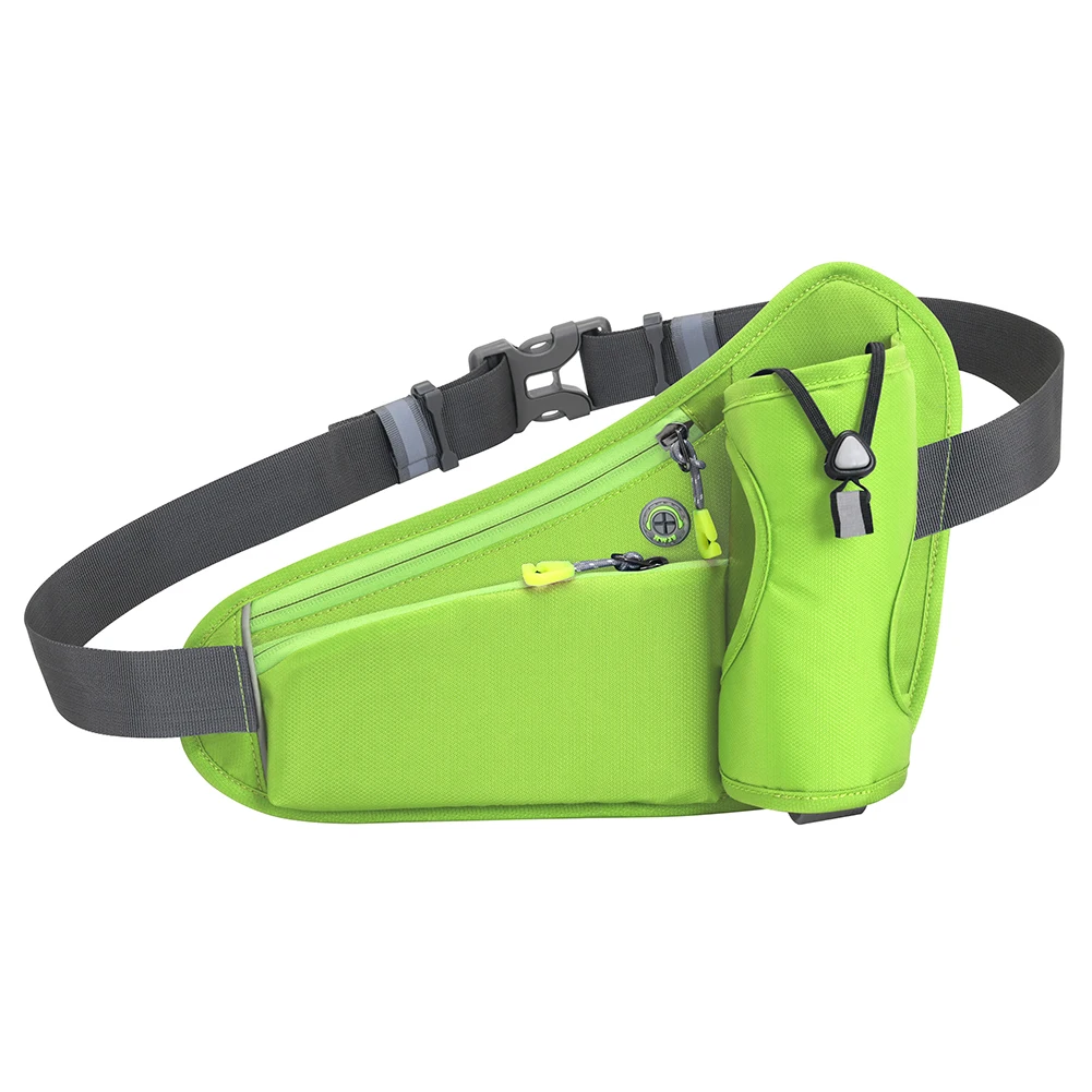 Running Waist Bag with Water Bottle Holder – Hydration Belt for Phone & Keys - side view