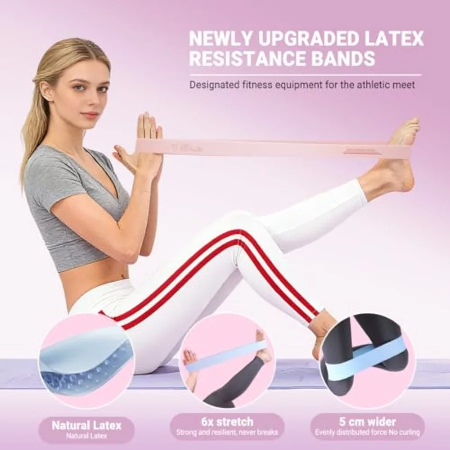 Elastic Loop Resistance Bands – 2, 3 & 4 Pack for Home Workouts - close-up detail