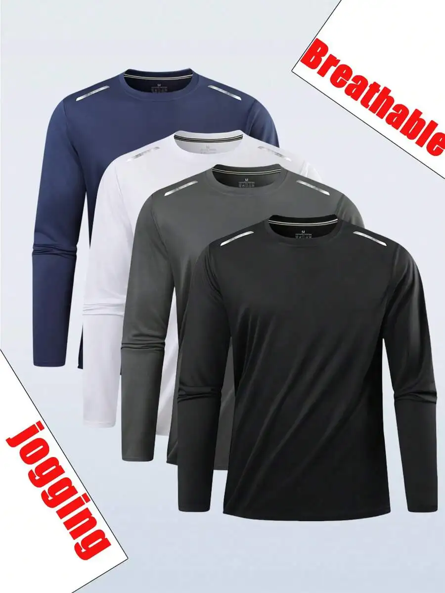 Men's Long Sleeve Compression Top – Quick-Dry Moisture-Wicking Base Layer - detail view