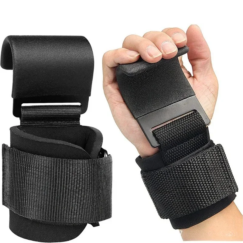 Weight Lifting Hooks – Non-Slip Padded Deadlift & Pull-Up Grip Straps - close-up detail