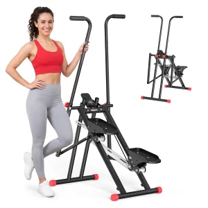 Vertical Stair Stepper – Quiet Home Cardio Climber with LCD & 3 Resistance Levels