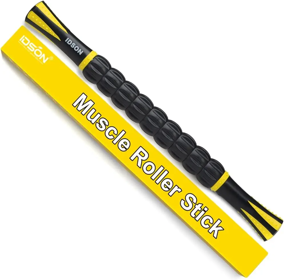 Muscle Roller Stick for Athletes – Handheld Body Massage Roller - packaging