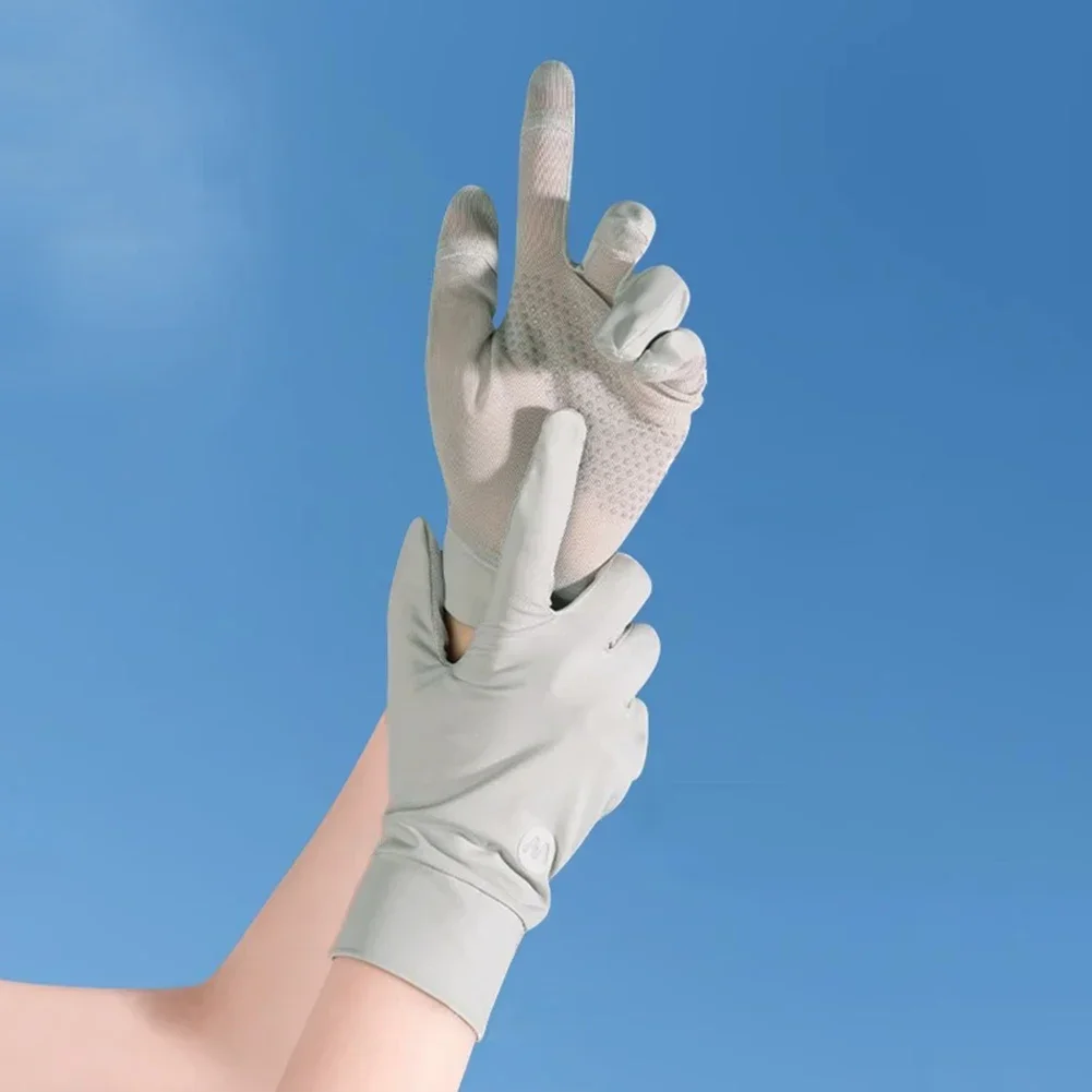 UV Protection Cycling Gloves – Ice Silk Touchscreen Sun Gloves for Women - size and dimensions