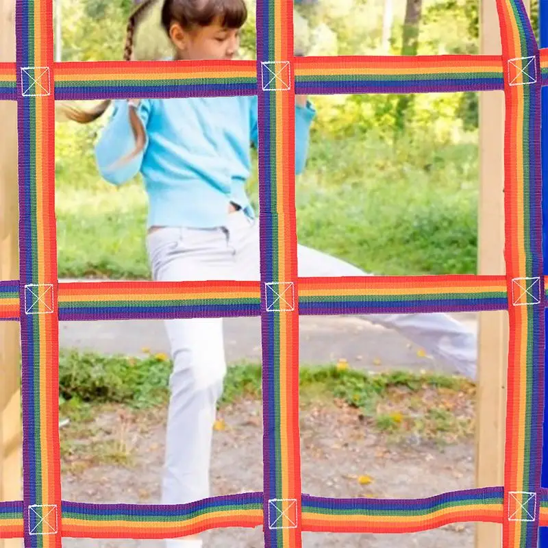 Climbing Cargo Net 89" x 46" – Polyester Rope Ladder for Ninja & Swing Sets - alternate view